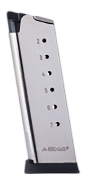 Mec-Gar MGCO4507NPF 1911 Officer 7rd 45 ACP, Nickel Carbon Steel