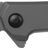Kershaw 5570 Helitack  3.26" Flipper Drop Point Plain Gray PVD Coated 8Cr13MoV SS Blade, Gray PVD Stainless Steel Handle
