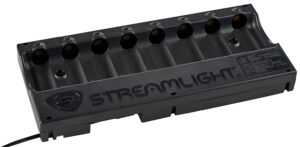 Streamlight 20230 8-Unit Bank Charger Black SL-59/CR123A Battery 12V DC