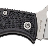 Spyderco MBKLFP Manbug 1.90" Stonewashed VG-10 SS Blade/ Black Textured FRN Handle