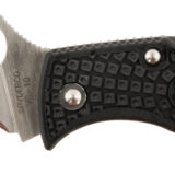 Spyderco MBKWSB Manbug 1.91" Folding Wharncliffe Serrated Non-Reflective Black TiCN VG-10 SS Blade, Black Textured FRN Handle