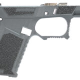 Sct Manufacturing 0225020100IC Sub Compact Compatible w/ Glock 43X/48 Gray Polymer Frame Aggressive Texture Grip Includes Locking Block