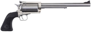 Magnum Research BFR30306 BFR Extra Large 30-30 Win 6 Shot 10" Brushed Stainless Steel Barrel & Cylinder, Stainless Steel Frame, Black Hogue Rubber Grip, Exposed Hammer