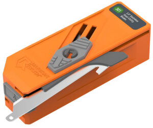 Outdoor Edge RR30D12C Blade Dispenser Blaze Orange, 12 Drop Point 3" 420J2 SS Blades