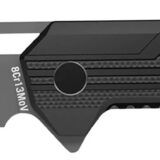 Real Avid AVRAV7 RAV-7  EDC 3.25" Folding Drop Point Plain Titanium 8Cr13MoV SS Blade, Black Textured G10 Handle, Clamshell Pkg
