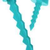 Targettack Llc Targettack Teal Green Polycarbonate Plastic 1"/3" For Paper/Vinyl Targets 12 Pack *Variety
