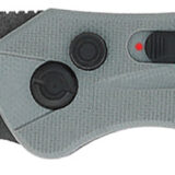 CobraTec Knives GRYDIABLOAUTO Diablo 3.50" Folding Black Stonewashed D2 Steel Blade, 4.75" Gray Textured G10 Scales Handle