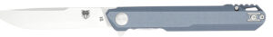 CobraTec Knives CTMONGRY Monarch  3.50" Folding Plain Satin D2 Steel Blade, 4.75" Gray G10 Handle