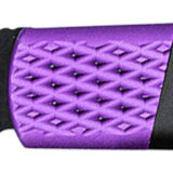 CobraTec Knives CTWOLVERINEBLK Gideon 3" Folding Plain Black Stonewashed D2 Steel Blade, 4.25" Black/Purple Aluminum Handle