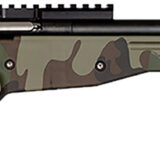 Crickett KSA2150-M81 Precision Full Size 22 LR Single Shot 16.10" Blued Threaded Bull Barrel, Blued Crickettinny Rail Steel Receiver, M81 Woodland Camo Synthetic Adj LOP Stock