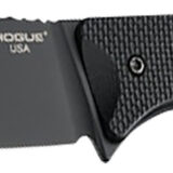 Hogue 35854 Extrak XL 3.90" Fixed Clip Point Plain Black Cerakote CPM M4 Tool Steel Blade, Black Textured G10 Scales Handle