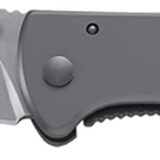 CRKT 6450S Drifter EDC 2.88" Folding Drop Point Plain Satin 8Cr14MoV SS Blade, Silver Stainless Steel Handle