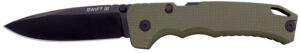 Cold Steel CSFL40AT Swift III EDC 4" Folding Plain Black PVD CPM M4 Steel Blade, OD Green Textured G10 Handle, Presentation Box