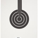 Sig Sauer SCT350 T300 Replacement Target Bullseye Hanging Black/White