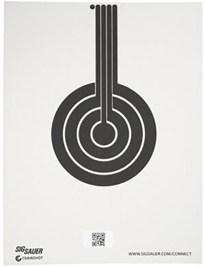 Sig Sauer SCT350 T300 Replacement Target Bullseye Hanging Black/White
