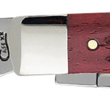Case 00783 Trapper Medium 3.25"/3.27" Folding Clip Point/Spey Plain Mirror Polished Tru-Sharp SS Blade Corn Cob Jigged Old Red Bone Handle