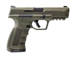 Dickinson LLC RA9G RA9  9mm Luger 17+1 4.25" Black Steel Barrel, OD Green Cerakote Serrated Aluminum Slide, OD Green Polymer Frame w/Accessory Rail