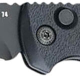 Boker 01KALS101  Kalashnikov 3.35" Tanto Plain Black D2 Steel Blade Aluminum Handle