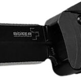 Boker 06EX244   3.39" Double Edge Dagger Plain Black D2 Steel Blade Aluminum Handle