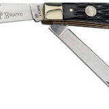 Boker 110824 Trapper 2.0 Clip Point/Spey Plain D2 Steel Blade Black Jigged Bone Handle
