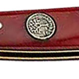Boker 110844 Pen Knife Traditional Pen/Spear Plain D2 Steel Blade Smooth Red Bone Handle
