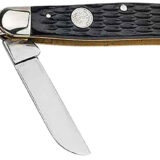 Boker 110856 Stockman Traditional Large Clip Point/Sheepsfoot/Spey Plain D2 Steel Blade Black Jigged Bone Handle