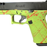 Great Lakes Firearms GL19SZOM Striker  Compact Frame 9mm Luger 15+1 4" Black Nitride Steel Barrel, Black Cerakote Serrated w/Slide Cuts Steel Slide, Zombie Cerakote Polymer Frame & Grip, Ambidextrous