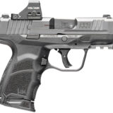 HK 81001132 CC9  9mm Luger 10+1 3.32" Black Polygonal Rifled Barrel, Optic Ready RMSc/407k Footprint/Serrated Steel Slide, Polymer Frame w/Picatinny Rail, Black Interchangeable Backstrap Grip