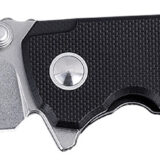 CRKT 2540 IBISD EDC 3.09" Folding Plain Stonewashed D2 Steel Blade, Black G10 Handle