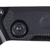 CRKT 2670 Straight EDC Compact 2.60" Folding Wharncliffe Plain Black Oxide D2 Steel Blade, Black G10 Handle