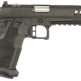 Bersa M2XIO5BBFN M2XI 9mm Luger 22+1 5" Match Grade Bull Barrel, QPQ Tenifer Cerakote Lightening Cut/Optic Cut/Serrated Steel Slide & Frame w/Beavertail & Picatinny Rail, Black Polymer Grip