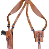 1791 Gunleather NSS2.4CBRVR Optic Ready Shoulder Vertical Brown Fits Sig P320 Right Hand