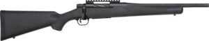 Mossberg 28227 Patriot Carbine 22-250 Rem 5+1 18" Matte Blued Threaded Bull Barrel, Matte Blued Picatinny Rail Receiver, Black Fixed Synthetic Stock