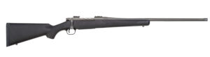 Mossberg 28259 Patriot Full Size 450 Bushmaster 4+1 20" Stainless Cerakote Fluted Threaded Barrel, Drilled & Tapped Stainless Cerakote Receiver, Black Fixed Synthetic Stock