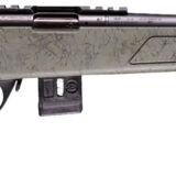 Bergara Rifles BMR012 BMR-X Carbon Fiber 17 HMR 10+1 18" Carbon Fiber Threaded Barrel, Black Cerakote Picatinny Rail Steel Receiver, Adj LOP Black w/Green Webbing Synthetic Stock