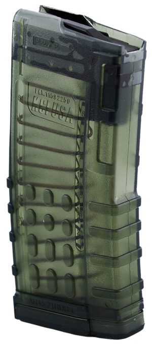 Kci Usa Inc KCIMZ066   21rd 223 Rem Fits AR-15 Translucent Smoke Polycarbonate