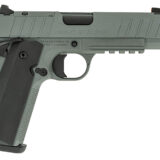 Tisas 10100133 1911 Night Stalker Carry Frame 9mm Luger 10+1 4.25" Black Cerakote Bull Barrel, Gray Cerakote Serrated Steel Slide, Gray Cerakote Steel Frame w/Beavertail & Picatinny Rail