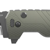 Outdoor Edge XDS430AC Razor XD4  3" Folding Serrated 420J2 SS Blade Green