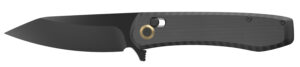 Outdoor Edge SL1C Sentinel 3.15" Folding Drop Point Plain Black Oxide 8Cr13MoV SS Blade G10 Handle