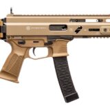 Grand Power 810091157992 SP9A3 Stribog 9mm Luger 30+1 16" Black Threaded Barrel, M-LOK Handguard, Flat Dark Earth Aluminum Picatinny Rail Receiver, Polymer Side Folding Stock, FDE Polymer Grip
