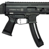 Grand Power 197892004817 TR22 Stribog 22 LR 25+1 10" Black Threaded Barrel, Black Hardcoat Anodize Receiver w/Picatinny Rail, Black SB Tactical Brace, Black Polymer Grip, Ambidextrous