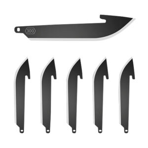 Outdoor Edge RR30K-6C Replacement Blades Drop Point 3" 420J2 SS Blade, 6 Blades