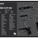TekMat TEKR17WALCCPM2 Walther CCP M2 Cleaning Mat Black/White Rubber 11"x17" Walther CCP M2 Parts Diagram