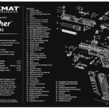 TekMat TEKR17WALPPQM2 Walther PPQ MOD 2 Cleaning Mat Black/White Rubber 11"x17" Walther PPQ MOD 2 Parts Diagram