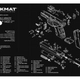TekMat TEKR17XDMOD2 Springfield Armory XD MOD 2 Cleaning Mat Black/White Rubber 11"x17" Springfield Armory XD MOD 2 Parts Diagram