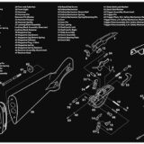 TekMat TEKR36REM870 Remington 870 Cleaning Mat Black/White Rubber 12"x36" Remington 870 Parts Diagram