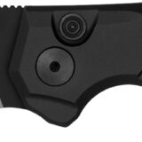 Kershaw 7851 Launch 19 Automatic 3.30" Folding Clip Point Plain Black Satin Cerakote CPM 154 SS Blade, Black Aluminum/Brown G10 Handle