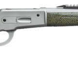 Davide Pedersoli 010G732457 Boarbuster Guidemaster-X 45-70 Gov 5+1 19" Silver Cerakote Threaded Barrel & Receiver w/Picatinny Rail, Green Adj Cheek Riser Synthetic Stock