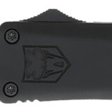 CobraTec Knives MBFS3DNS FS-3 Medium 3" OTF Drop Point Plain D2 Steel Blade, 4.50" Black Aluminum Alloy Handle