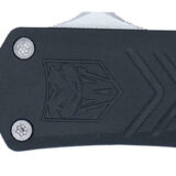 CobraTec Knives SBLKFSXGEN3DNS FS-X Gen III Small 2.75" OTF Drop Point Plain Stonewashed D2 Steel Blade, 3.88" Aluminum Handle